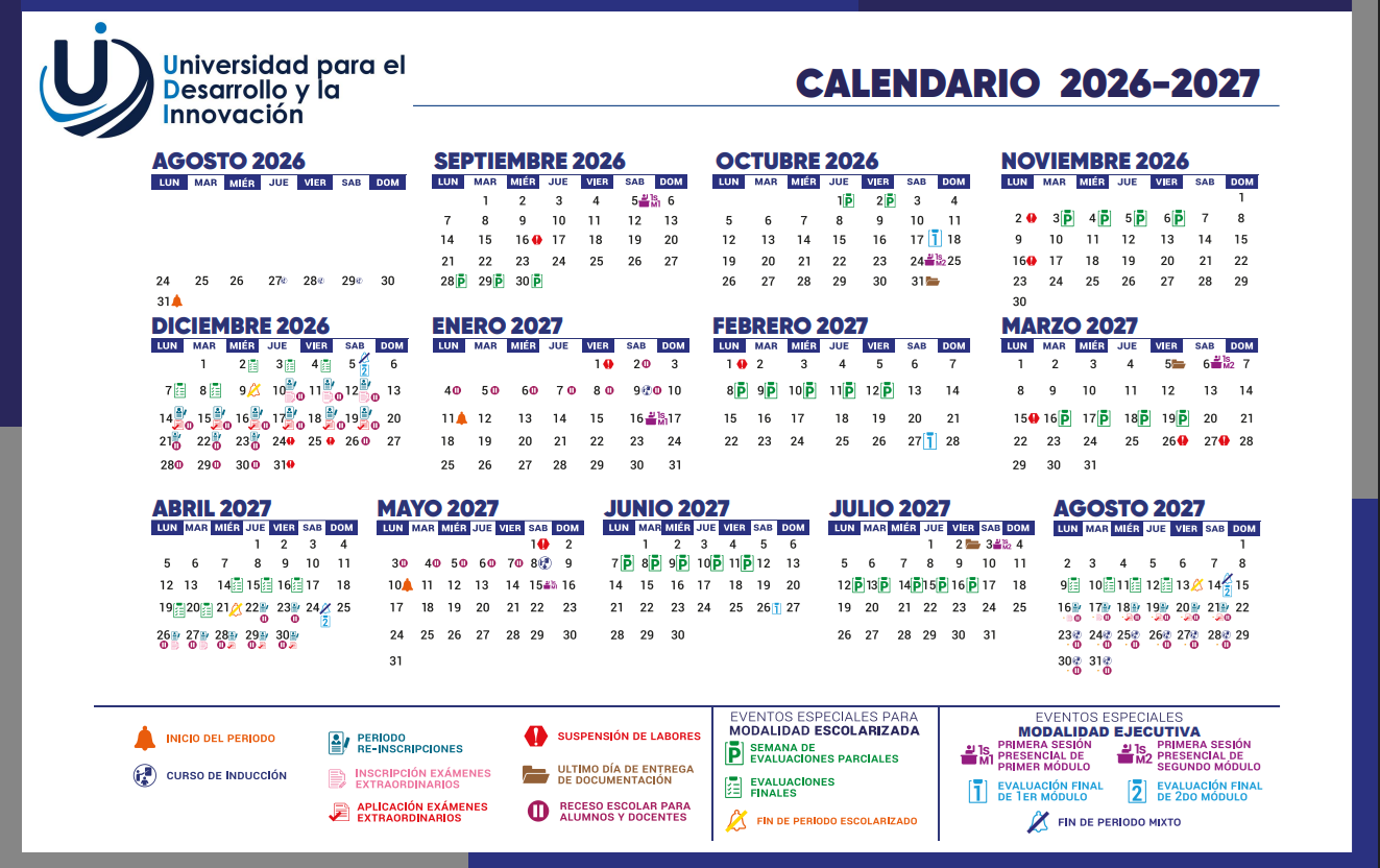 Calendario escolar 26-27